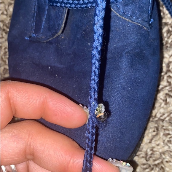 Blue fur boots - Picture 4 of 4